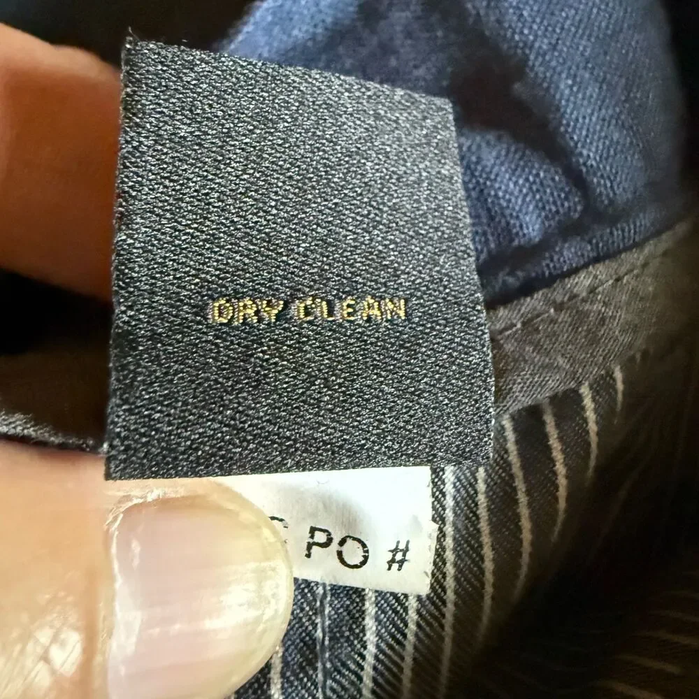 JoS A Bank Reserve 100% Linen Navy Blue Dress Pants Mens 42WX28L Lightweight